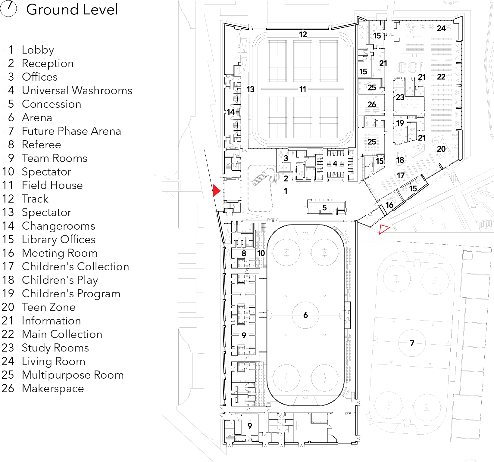 Muskoka Lumber Community Centre & Bracebridge Library — MJMA